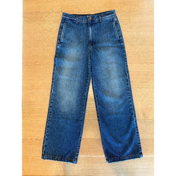 NWT Hey Gang Buckle Back Trouser in Denim - Picture 3 of 7